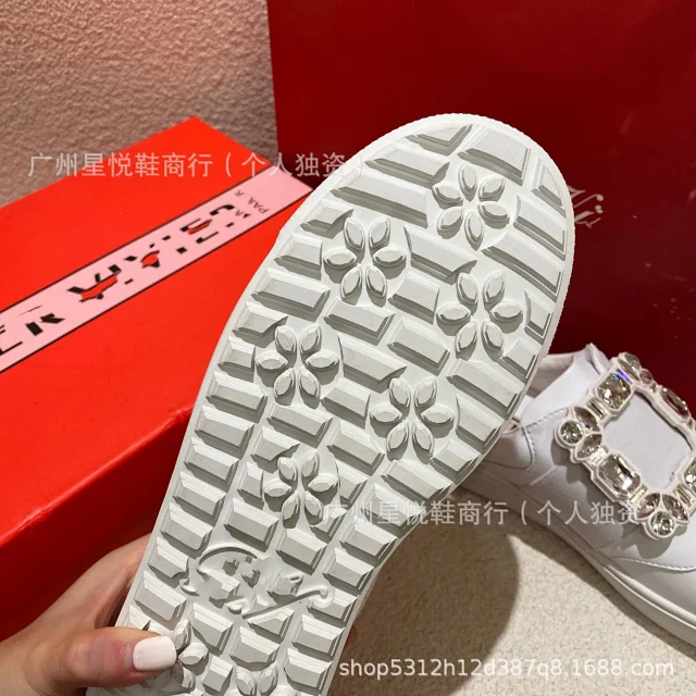Roger Vivier Sneakers Rhinestone Square Buckle Slip-On product detail image 20