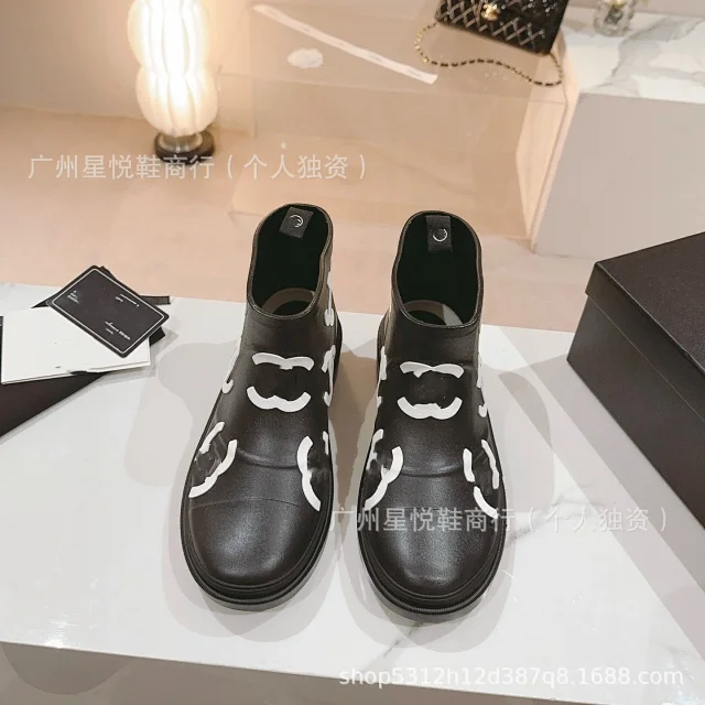 Unbranded Boots Printed ankle rain with platform sole product detail image 7