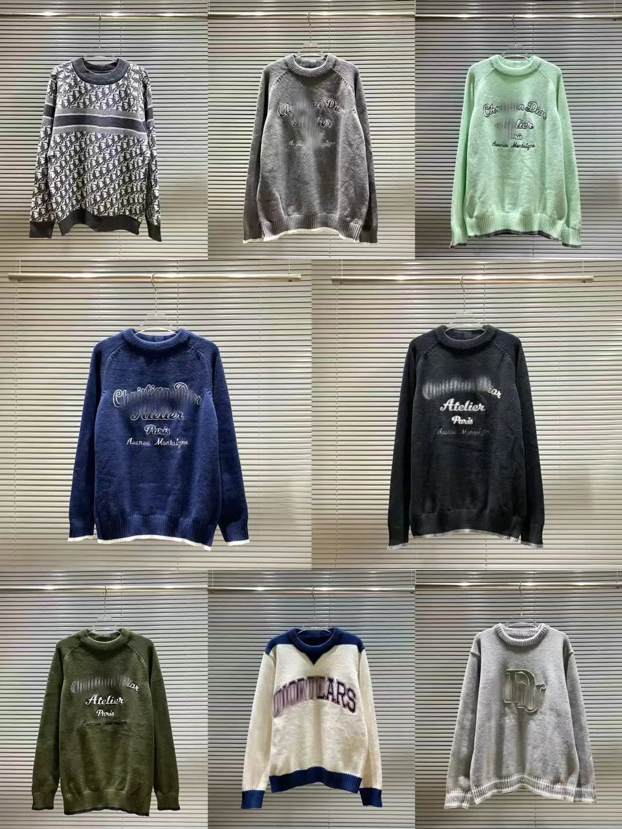Dior Atelier Paris Embroidered Olive Green Sweater - 2