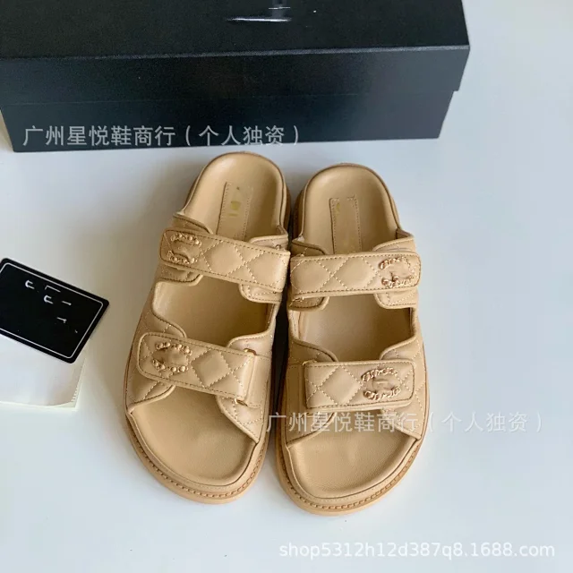 Chanel Slippers Quilted Double-Strap Bow Slide Sandals product detail image 15