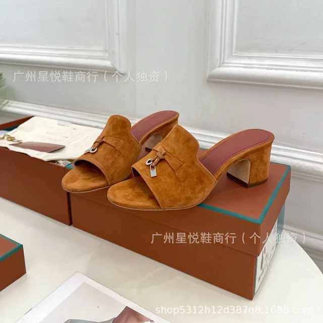 Unbranded Suede bow and padlock-detail mule sandals product detail image 15