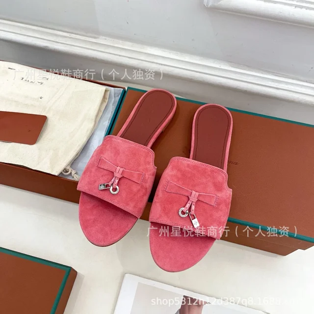 Unbranded Suede bow and padlock-detail mule sandals product detail image 34