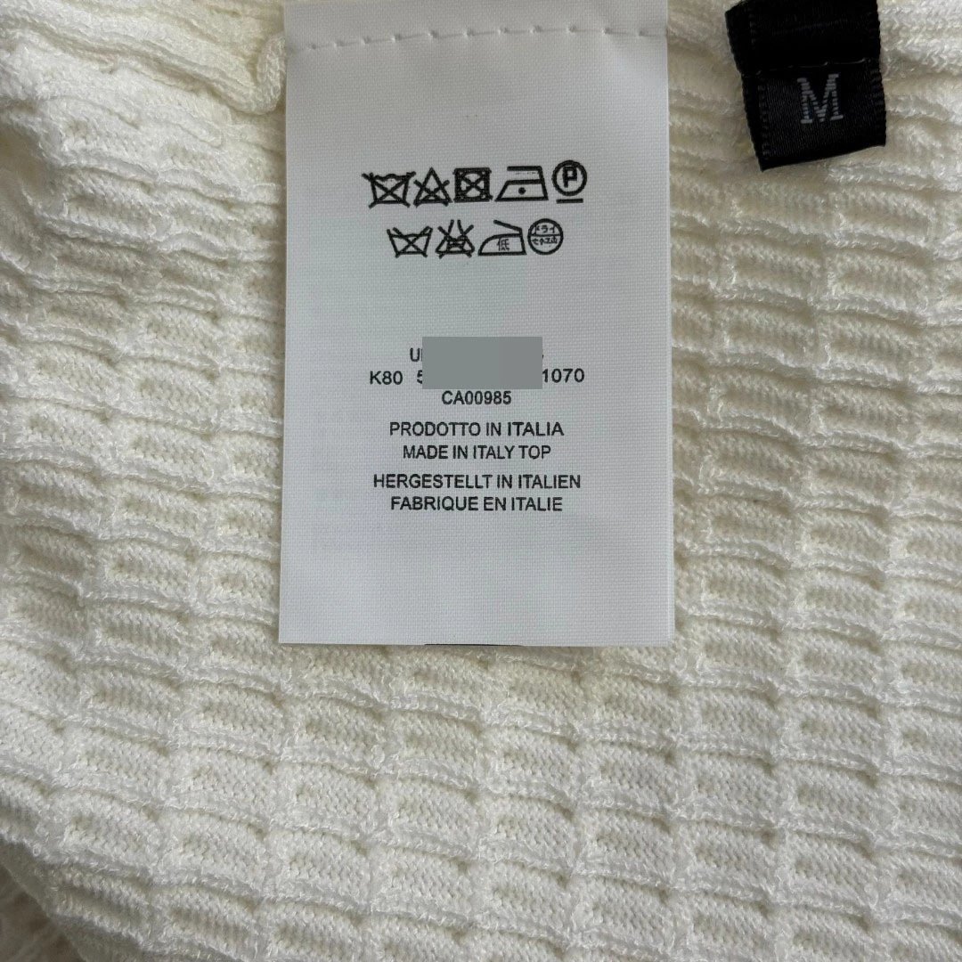 CH/ - Lace Trim Knit Crop Top White - 12