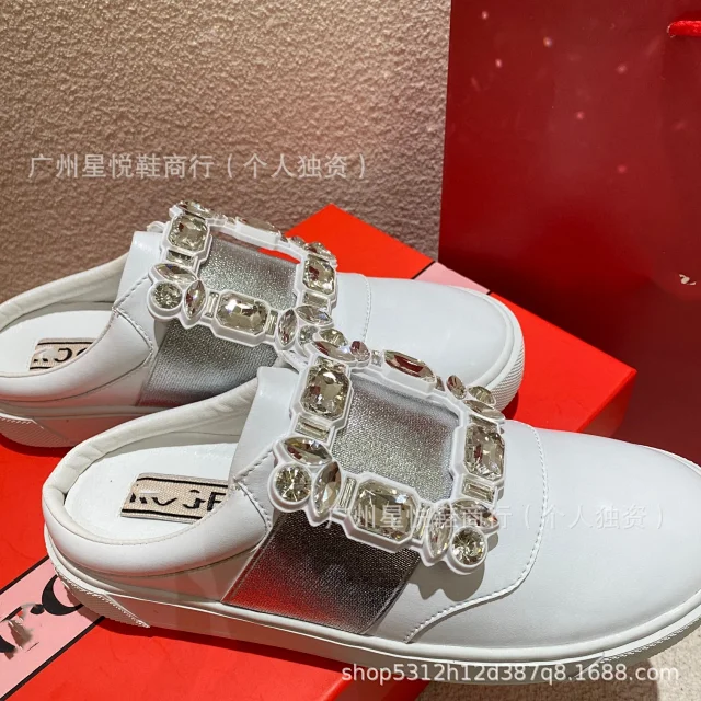 Roger Vivier Sneakers Rhinestone Square Buckle Slip-On product detail image 11