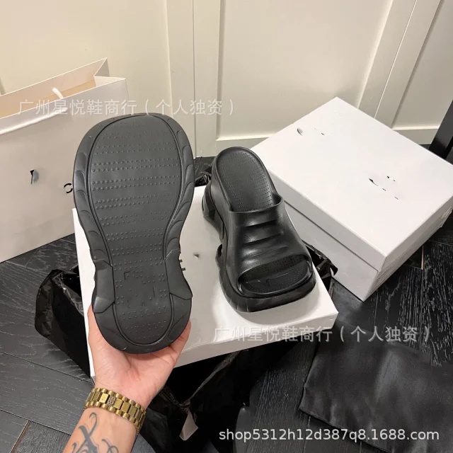 Unbranded Slippers Open-Toe Platform Wedge Slide product detail image 11