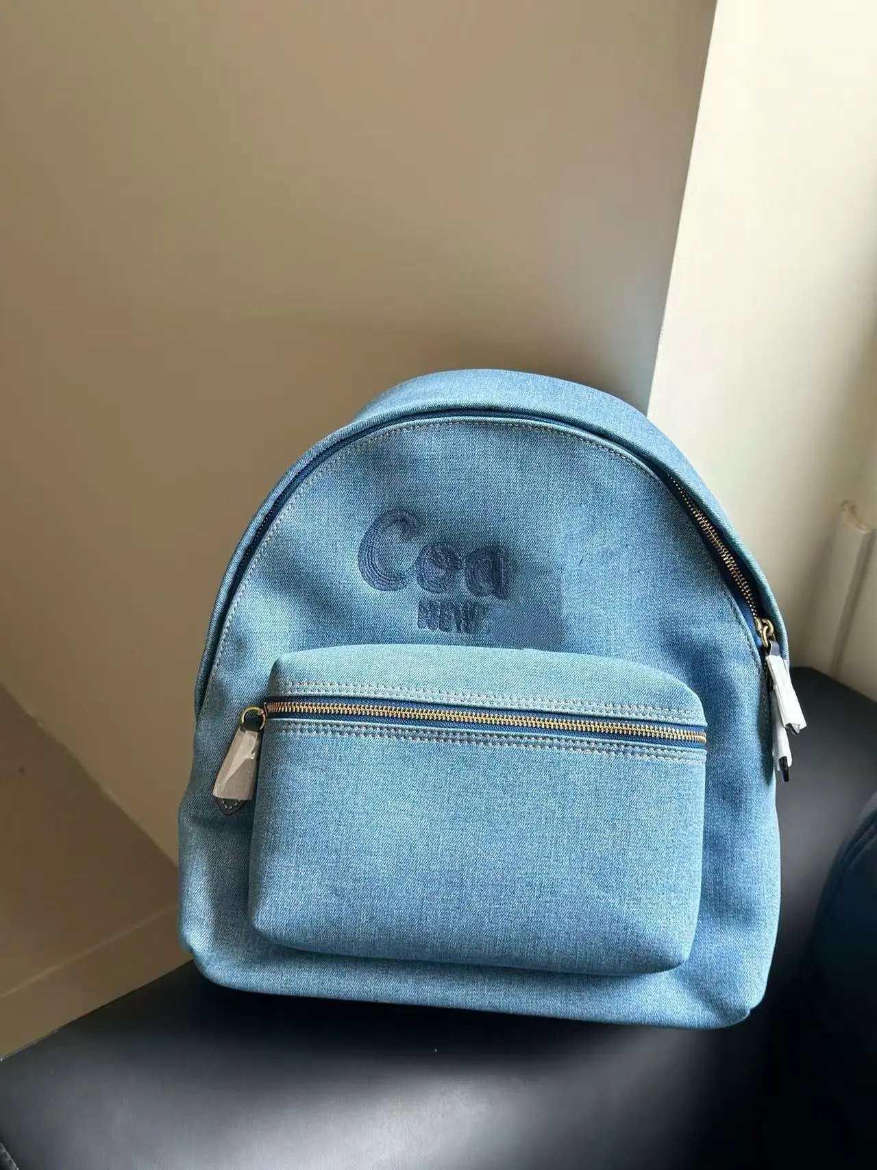 Corteiz Denim Mini Backpack Light Blue - 3