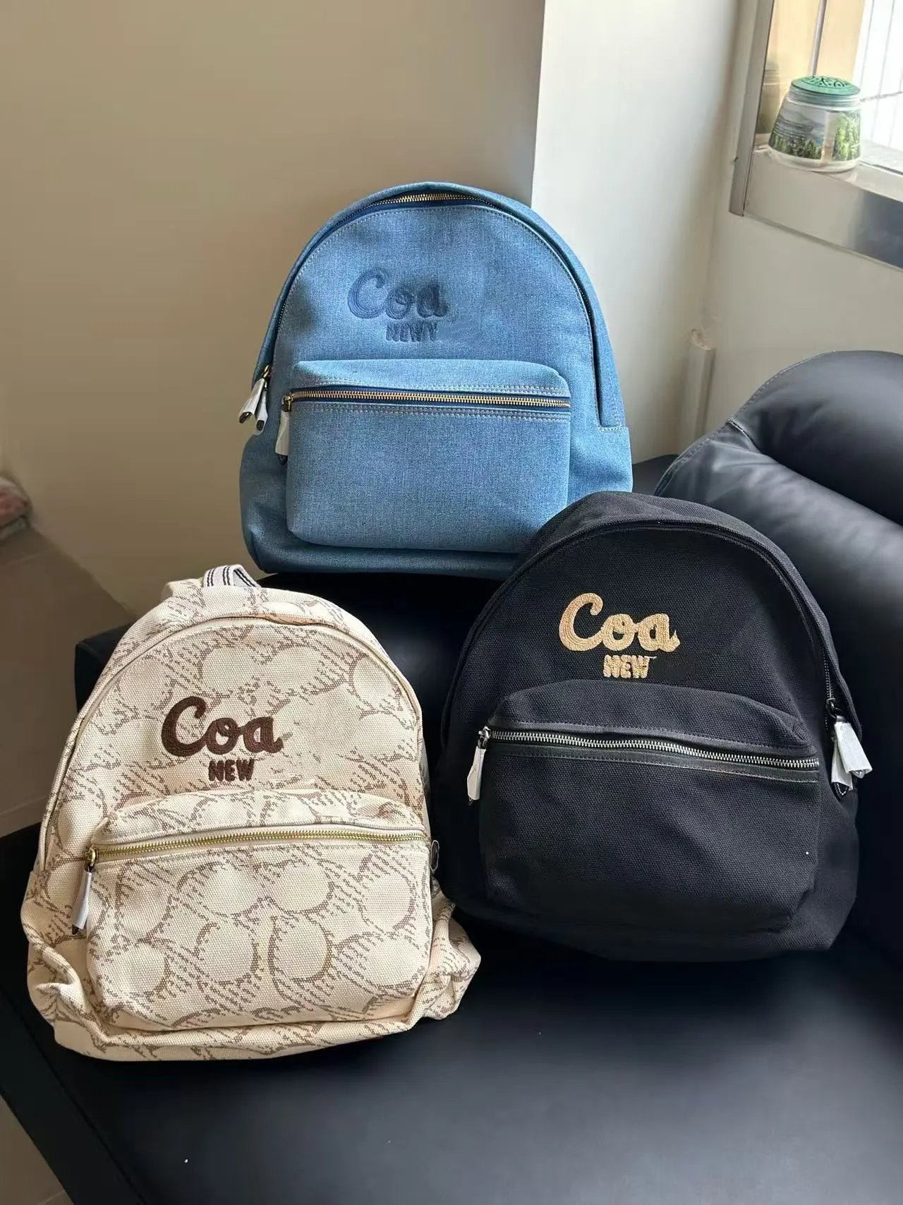 Corteiz Denim Mini Backpack Light Blue - 5