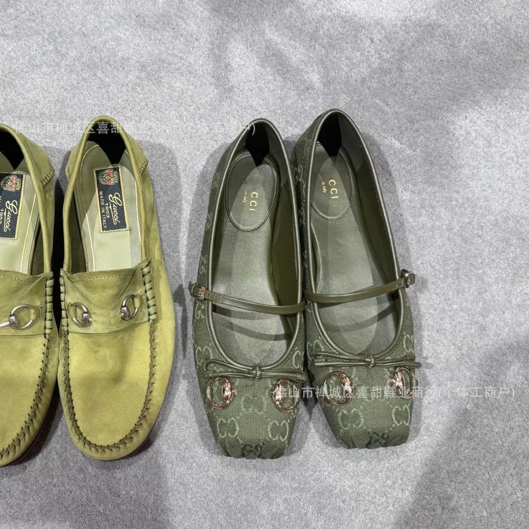 Gucci Horsebit Bow Loafers Tan Suede Flat Shoes - 8