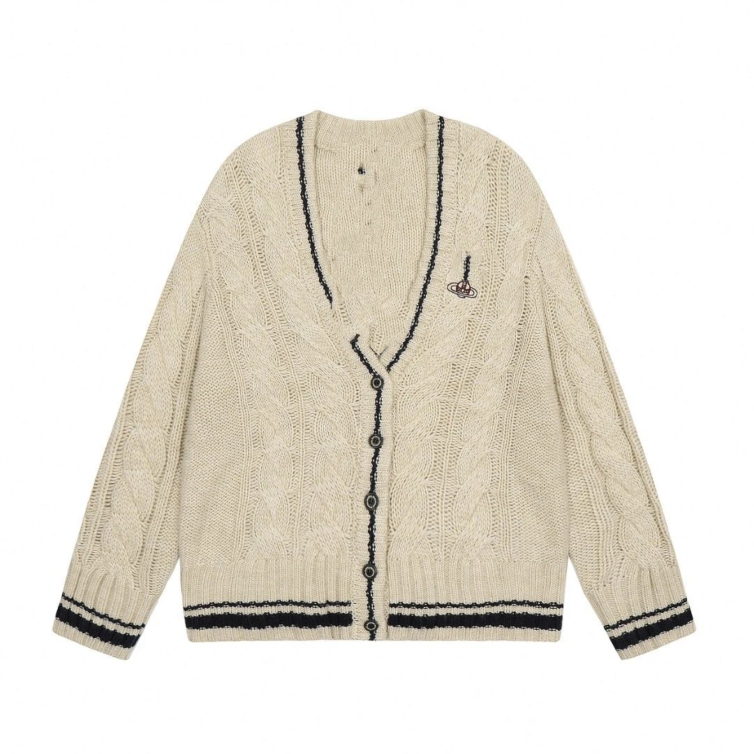 Digital Pionker UFO Knit Cardigan Gray - 5