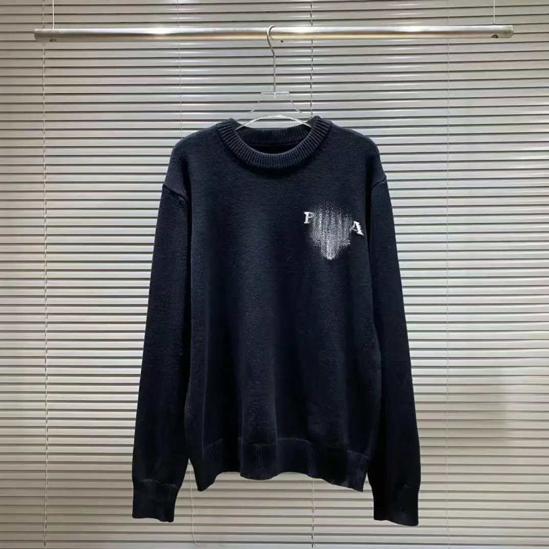 Prada Logo-Embroidered Ivory Knit Sweater - 7