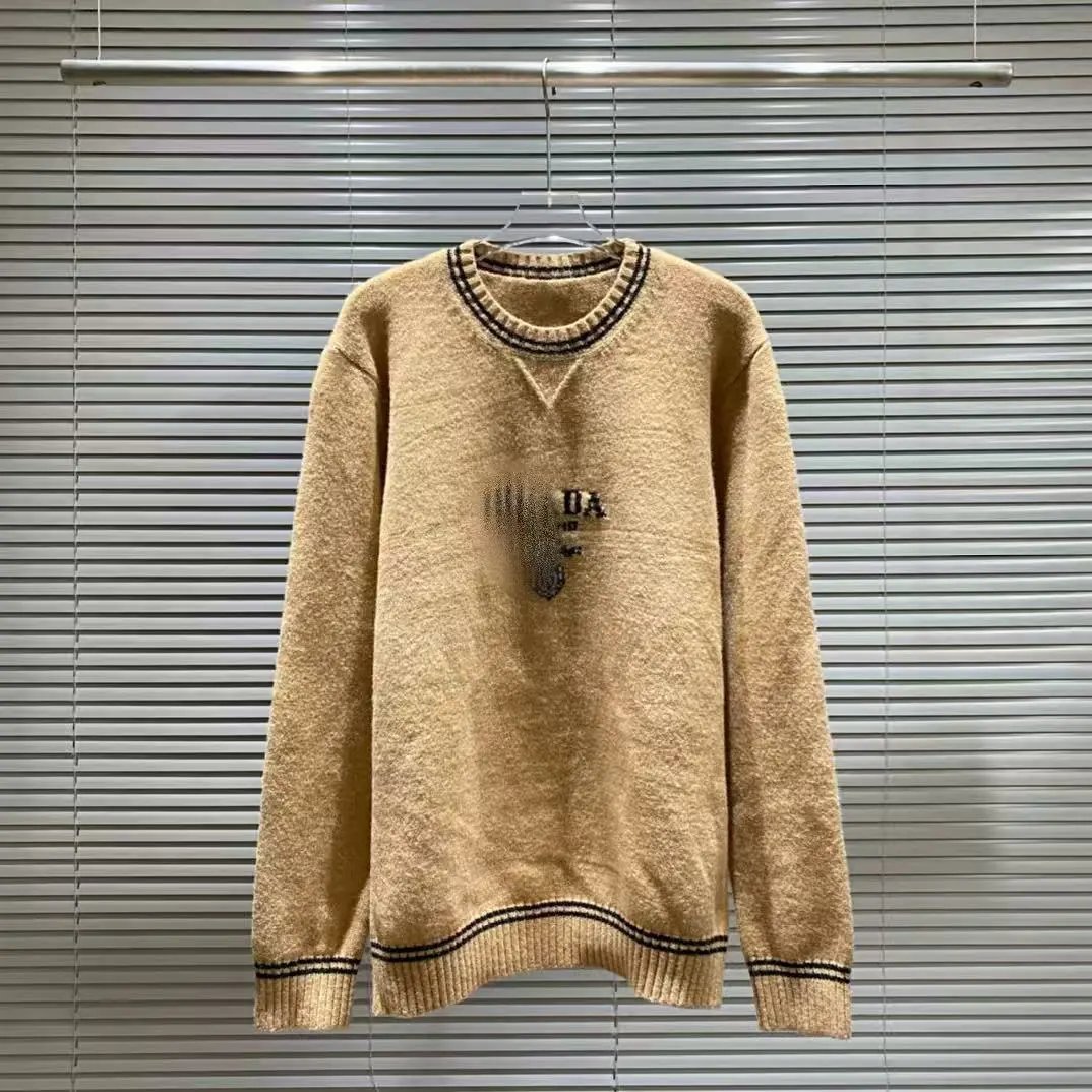 Prada Logo-Embroidered Ivory Knit Sweater - 5