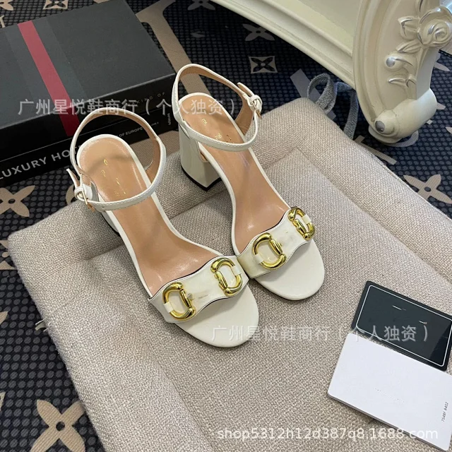 Gucci Sandals Horsebit Block-Heel Ankle-Strap product detail image 3