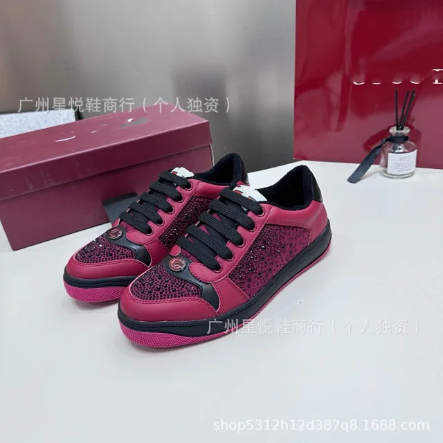 Unbranded Sneakers Rhinestone Low-Top Lace-Up product detail image 13