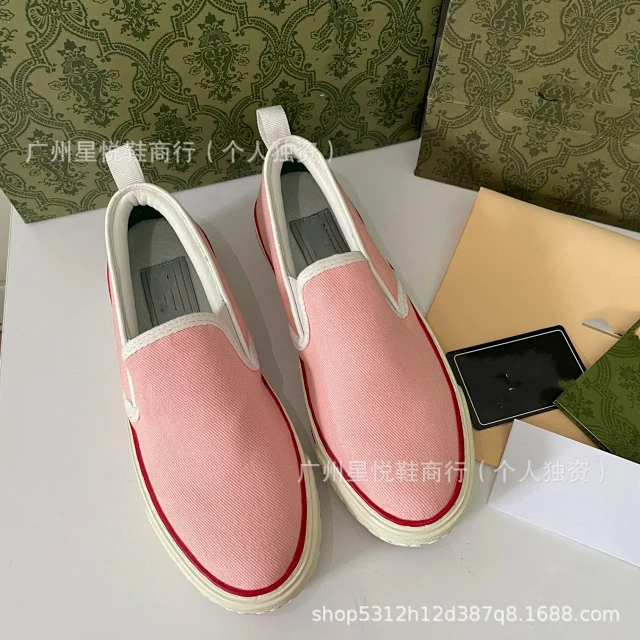 Unbranded Sneakers Platform Slip-On Canvas with Monogram Pattern product detail image 14