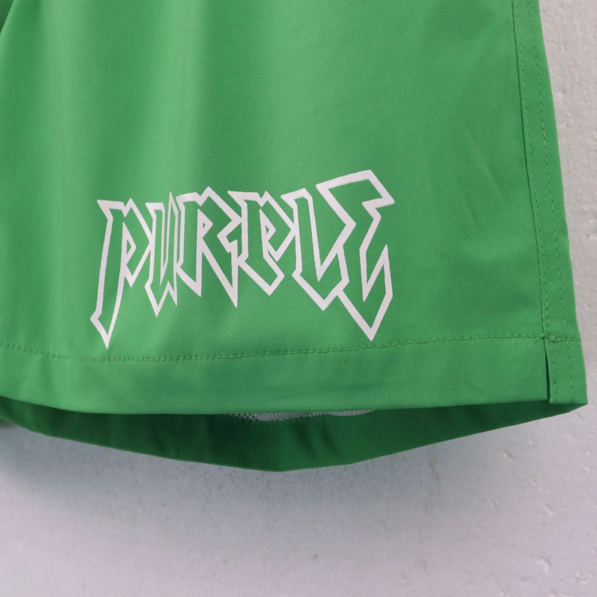 Gallery Dept. Distressed Logo Shorts Black - 4