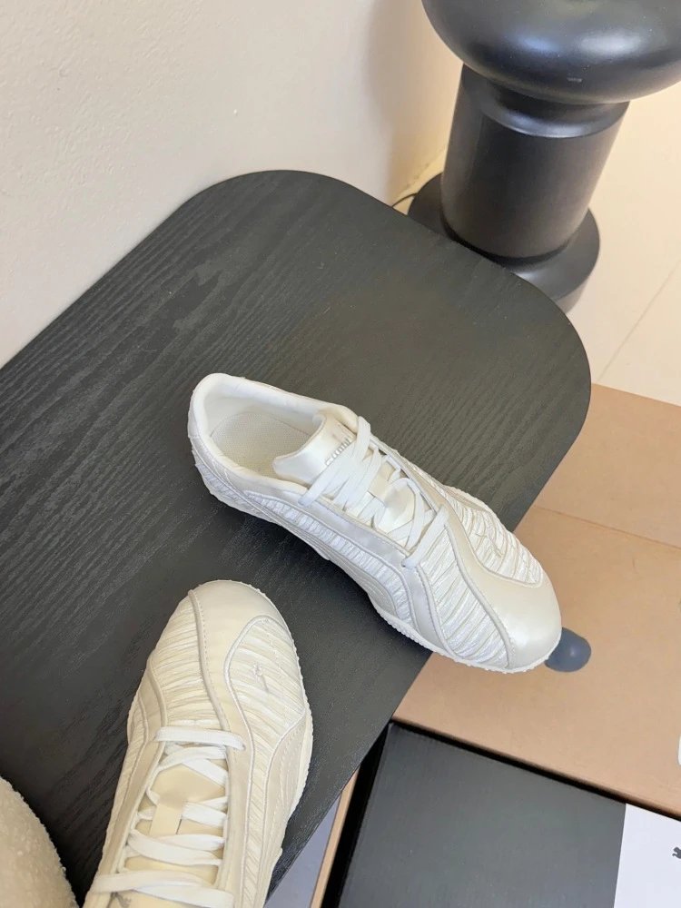 Puma RS-X3 White Textured Sneakers - 6