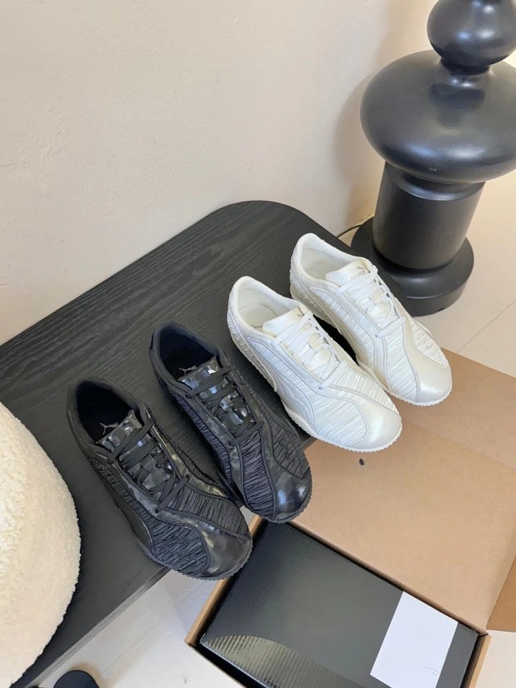 Puma RS-X3 White Textured Sneakers - 2