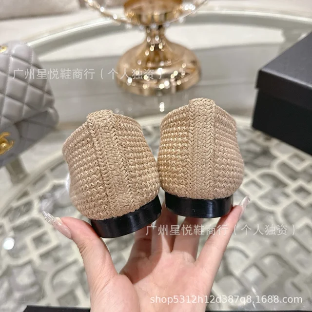 Chloé Casual Shoes Woven Square-Toe Ballet Flats product detail image 20