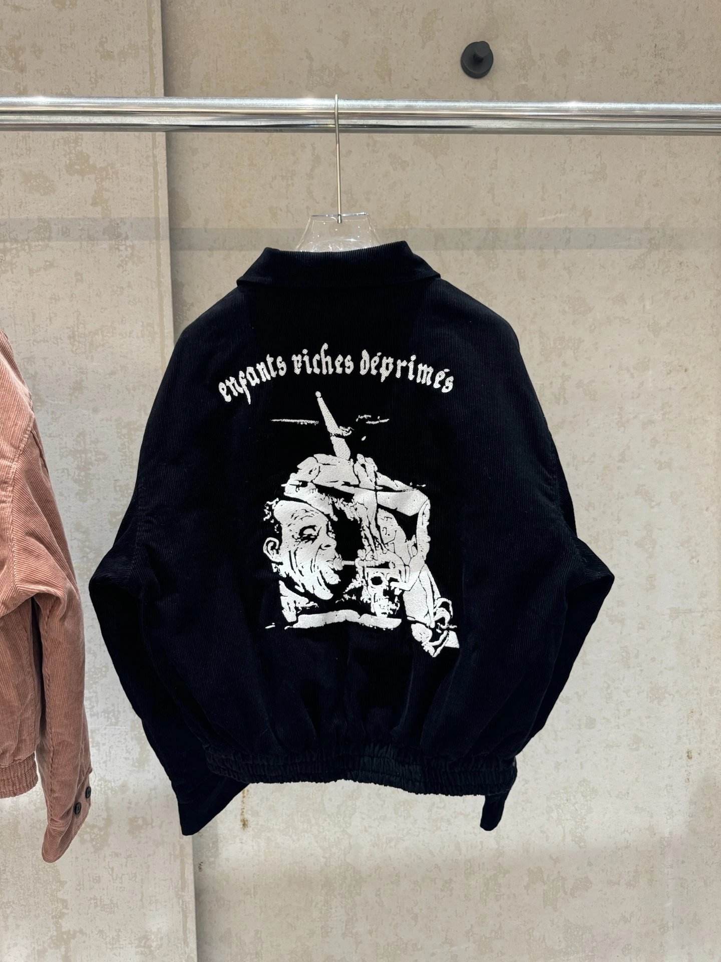 Gallery Dept E.V.D. Corduroy Bomber Jacket Dusty Rose - 10