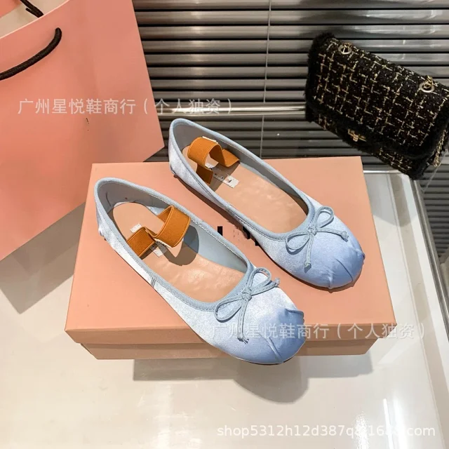 Miu Casual Shoes Bow Mary Jane Ballet Flats product detail image 15