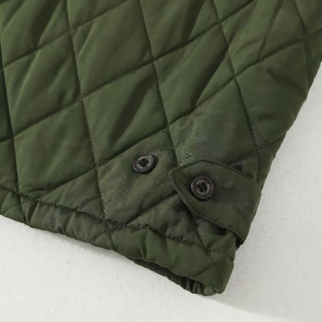 Ralph Lauren Quilted Diamond Stitch Jacket Brown Outerwear - 14