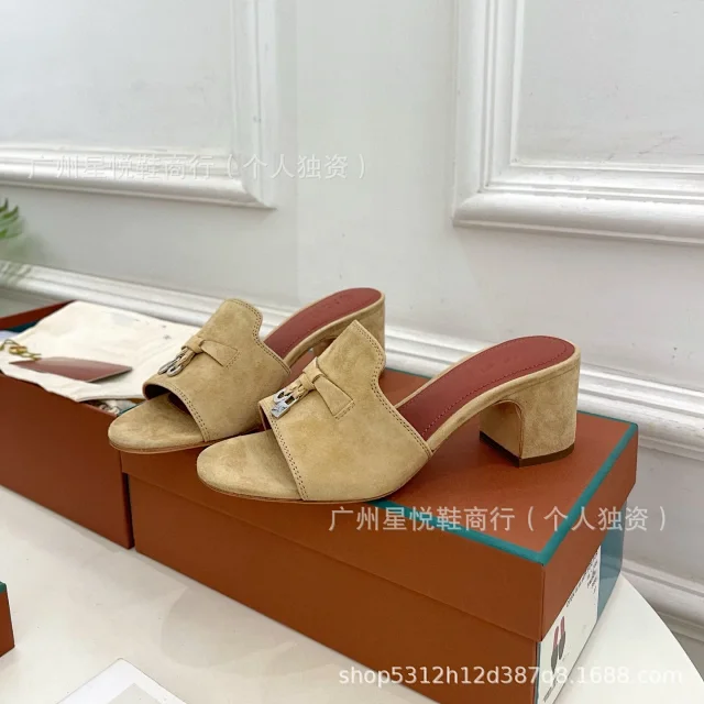 Unbranded Suede bow and padlock-detail mule sandals product detail image 22