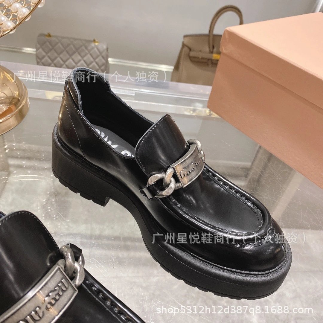 Black Patent Leather Mary Jane Platform Shoes - 3