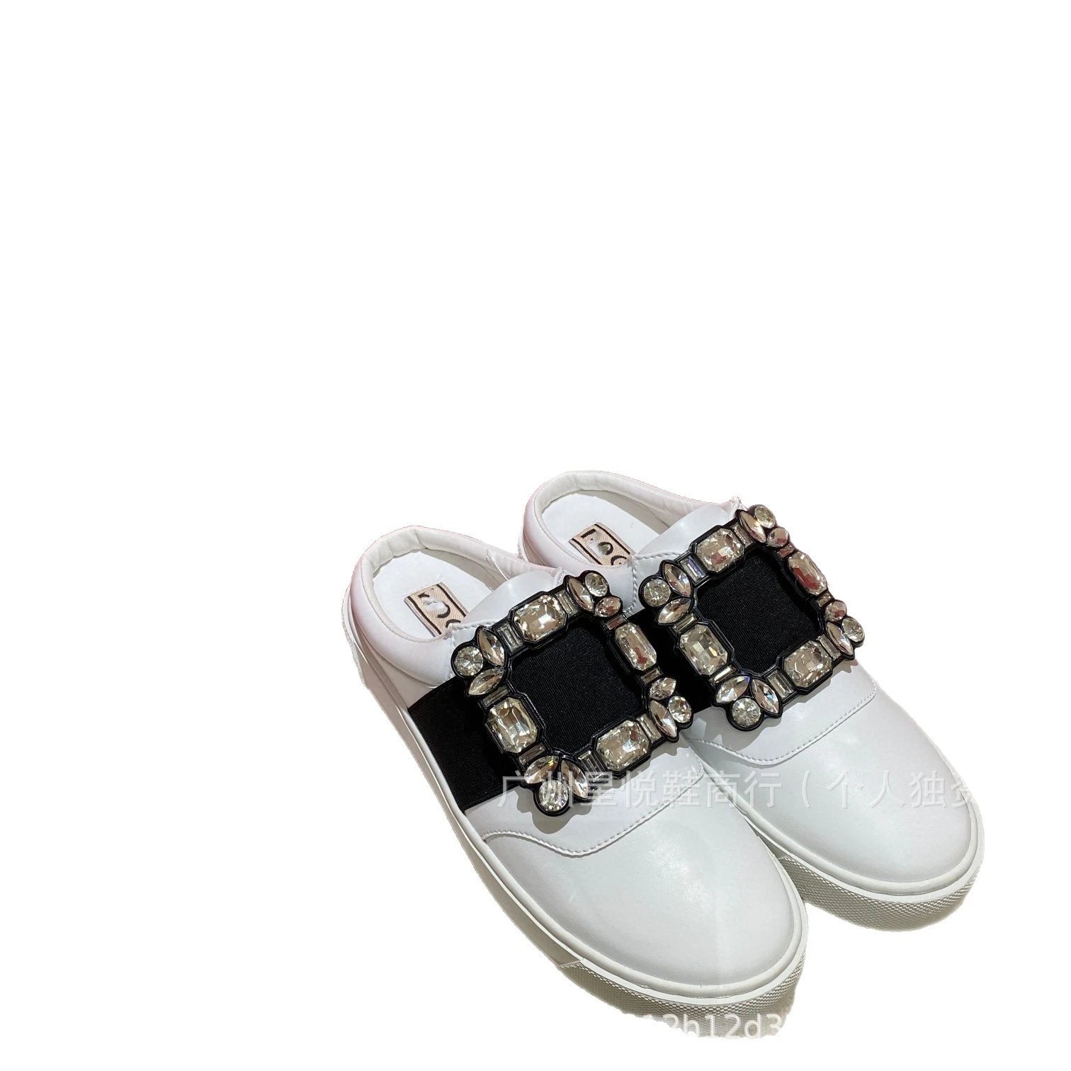 Roger Vivier Sneakers Rhinestone Square Buckle Slip-On image 5