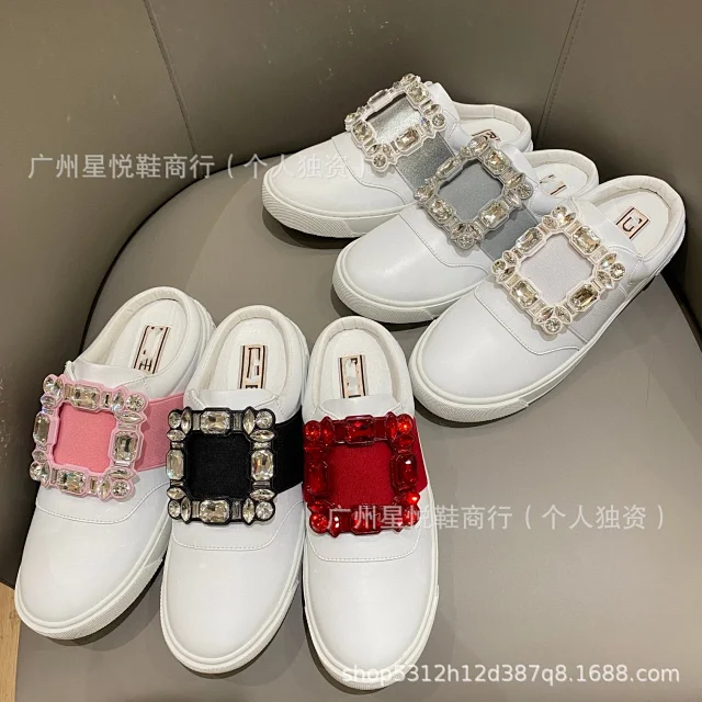 Roger Vivier Sneakers Rhinestone Square Buckle Slip-On product detail image 1