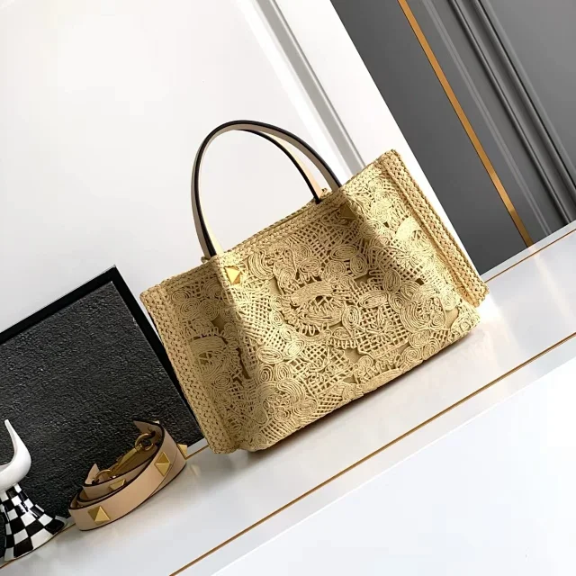 Unbranded Handbags Embroidered Woven Tote Bag product detail image 6