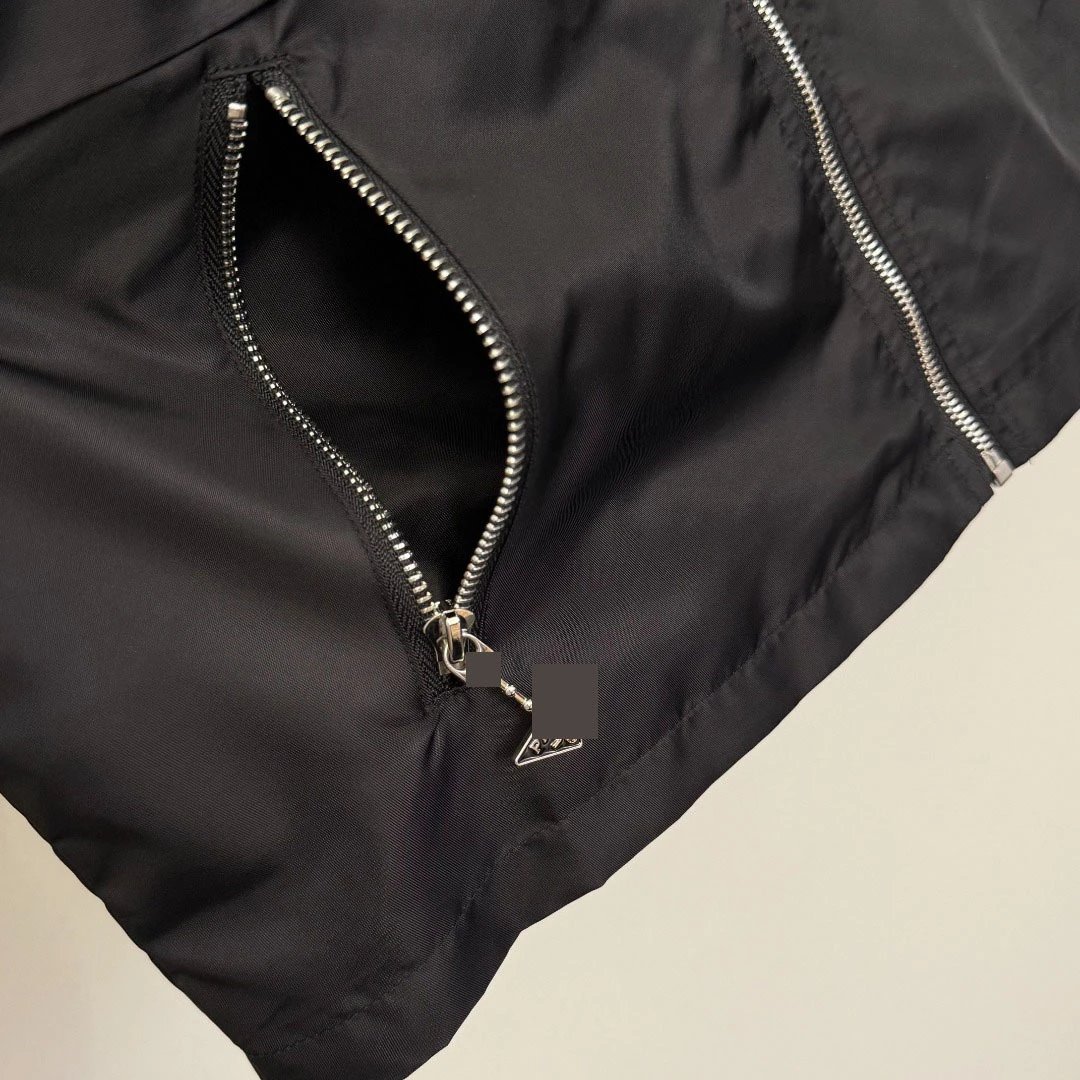 Prada Re-Nylon Windbreaker Black Jacket - 9