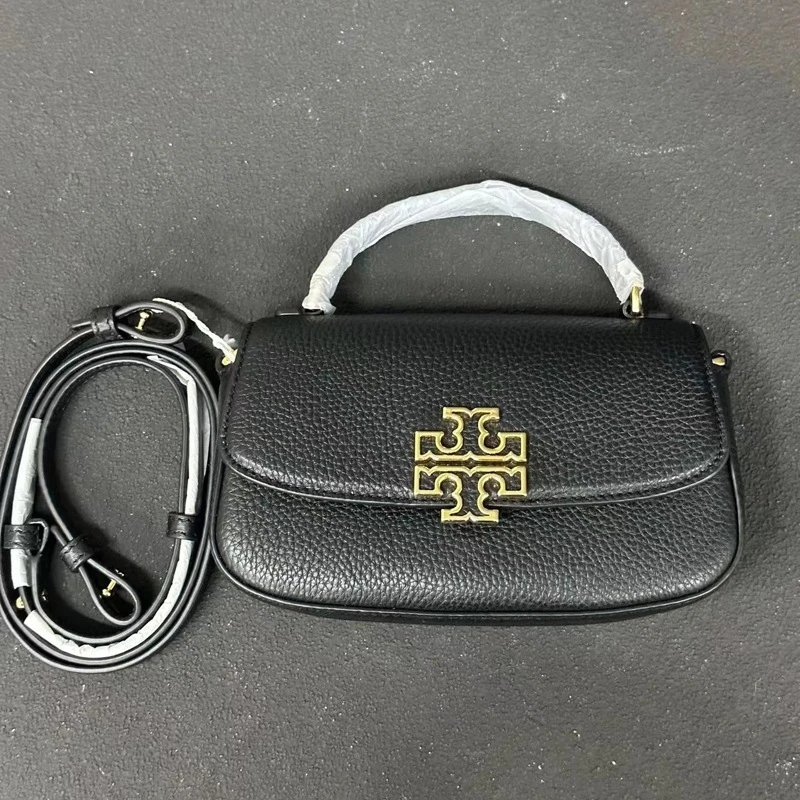 Tory Burch Crossbody Bags Pebbled Flap Top-Handle Bag image 4