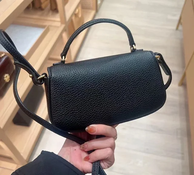 Tory Burch Crossbody Bags Pebbled Flap Top-Handle Bag product detail image 13