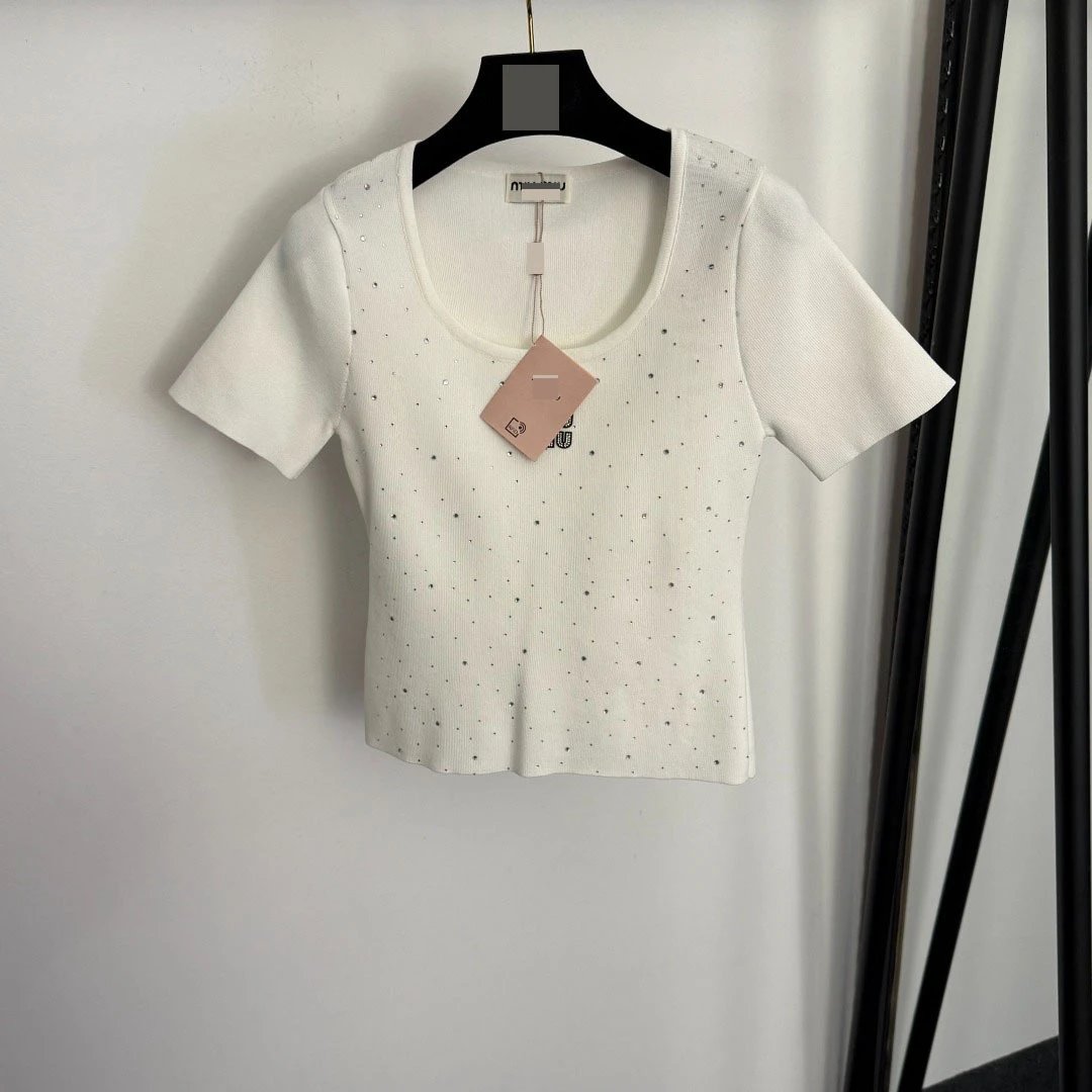 Maison Margiela Tabi Dot-Embellished Ribbed Knit Crop Top White - 10