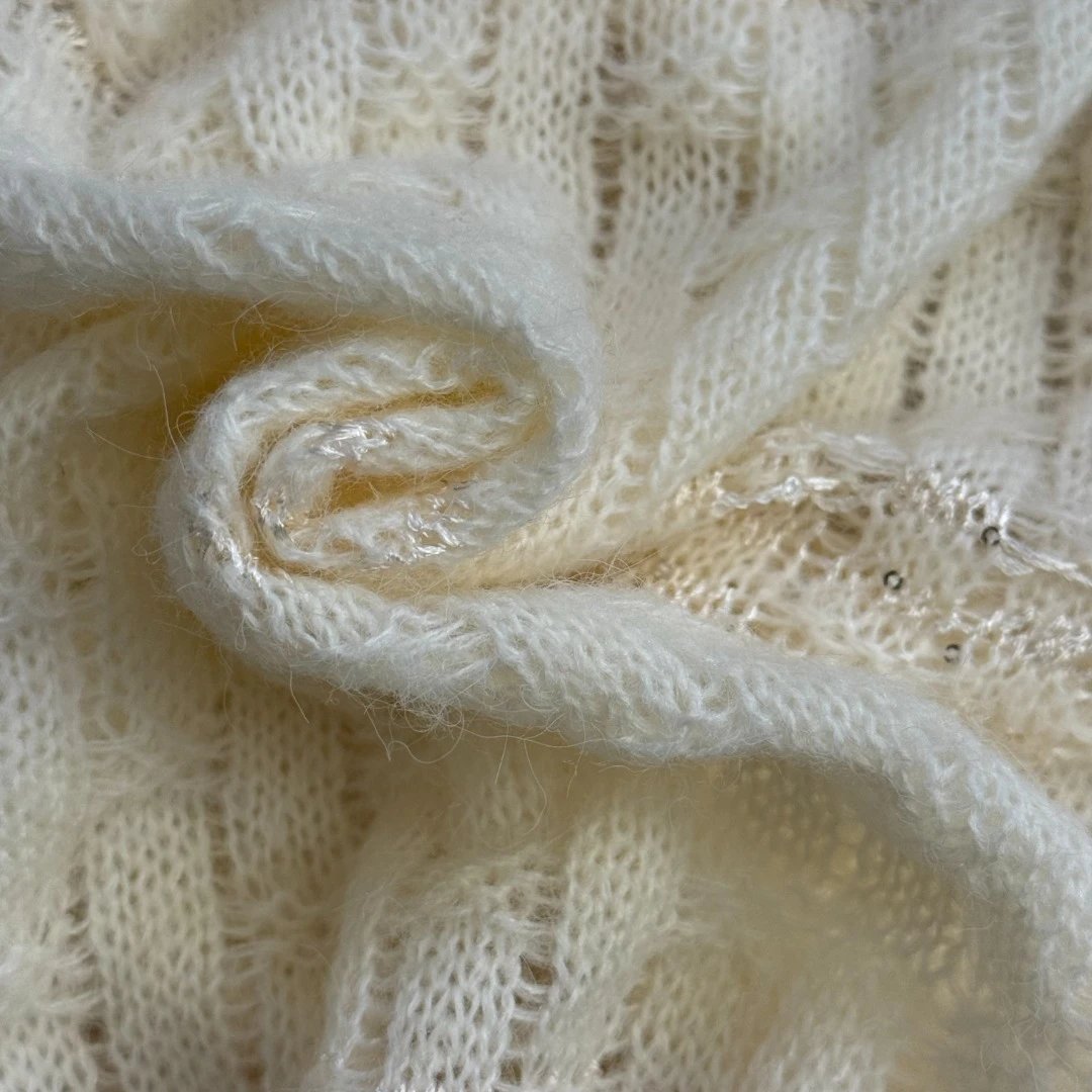 LCNE Ribbed Knit Sweater Beige Sweater - 8