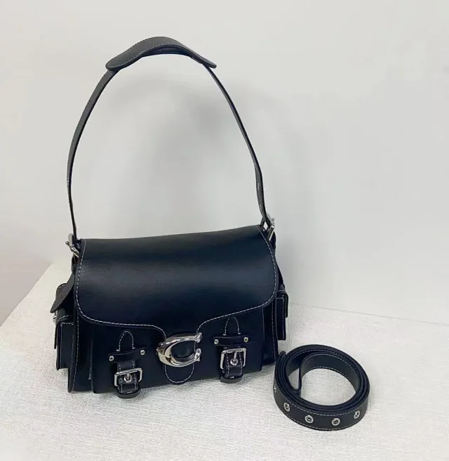 Unbranded Crossbody Bags Flap bag with buckle details and side pockets product detail image 3