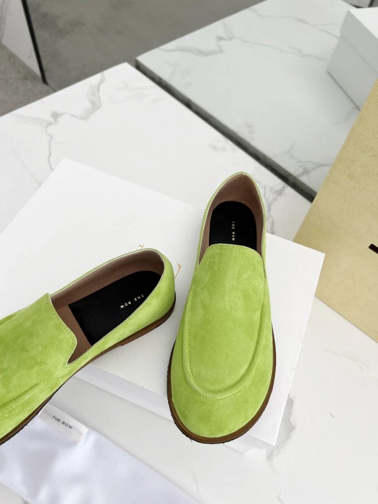 R Brand Suede Loafer Black Casual Shoes - 19