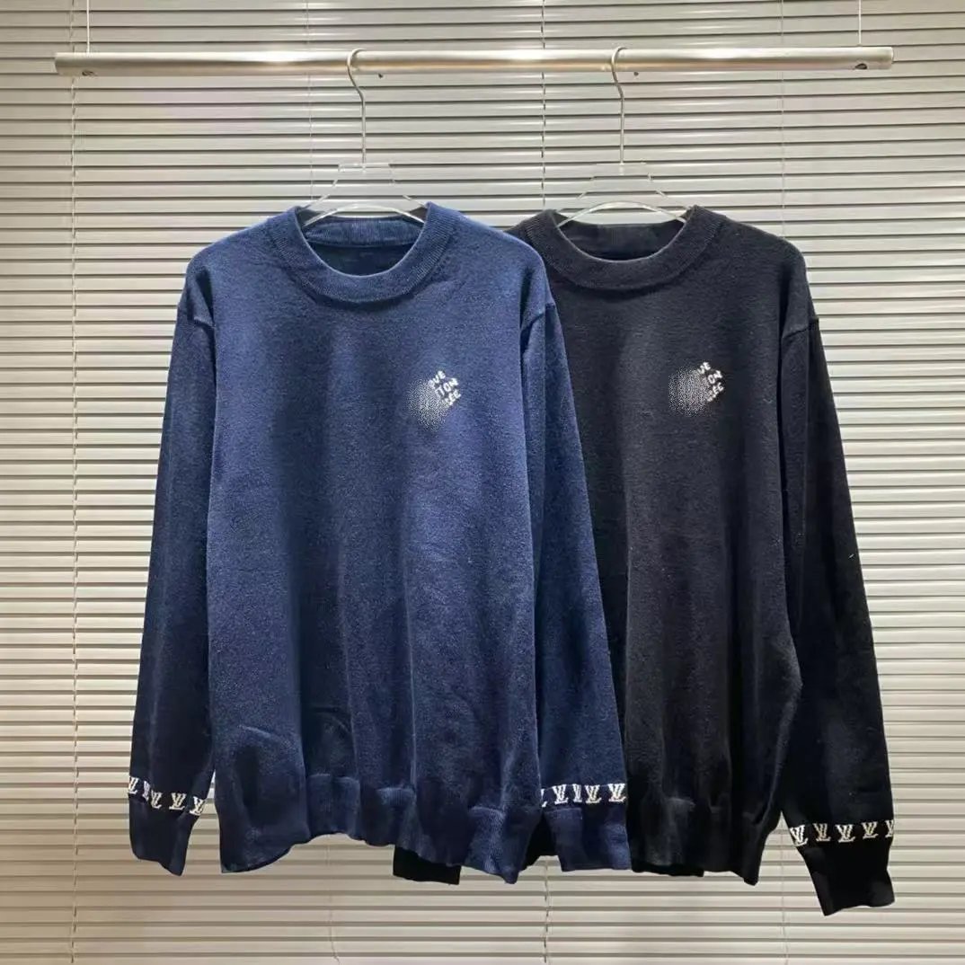 Off-White x Louis Vuitton Inspired Fuzzy Knit Sweater Black - 5