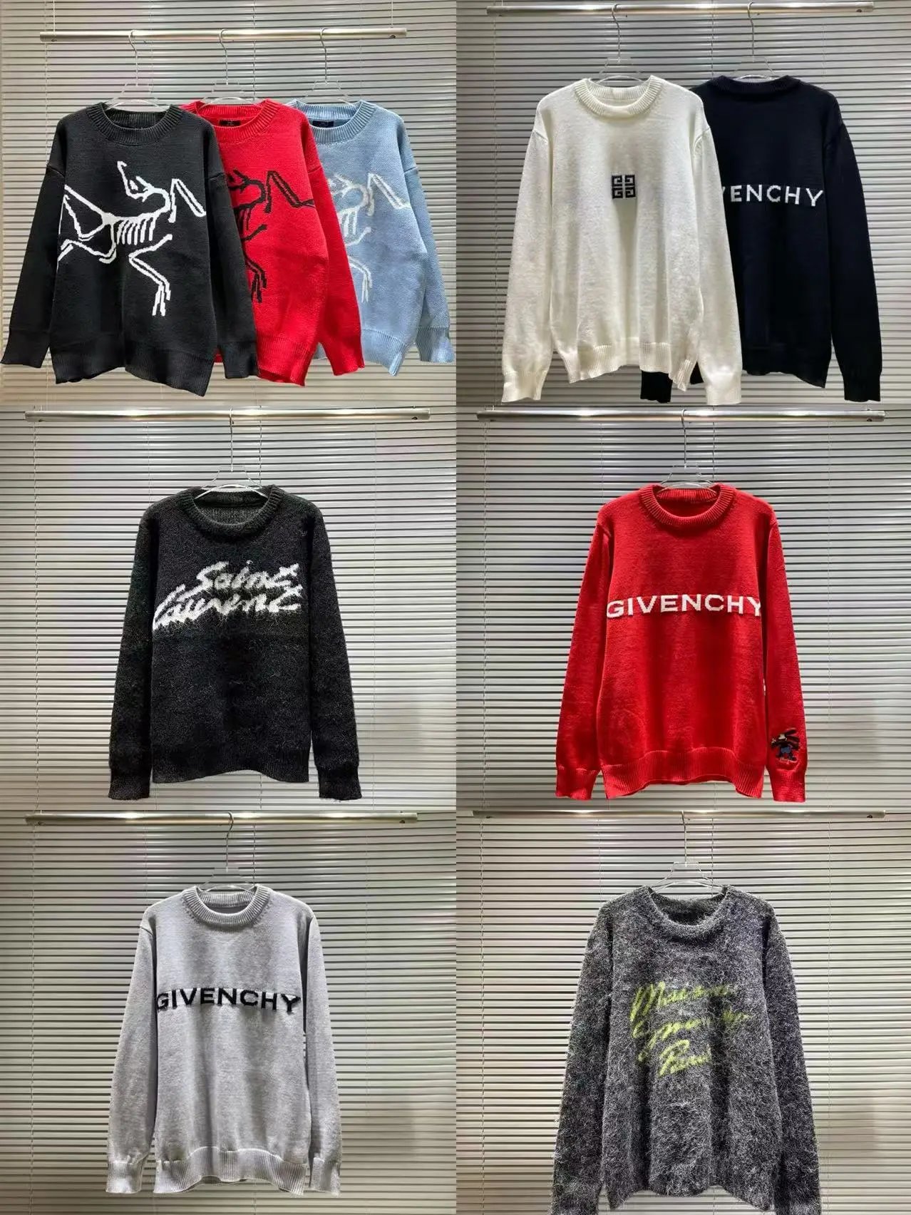 Givenchy Logo Knit Sweater Red - 2