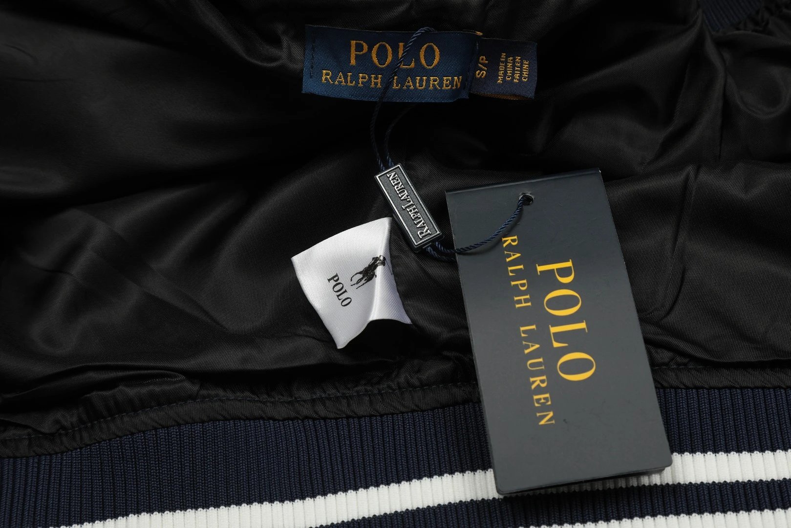 Polo Ralph Lauren Varsity Jacket Navy White Outerwear - 16