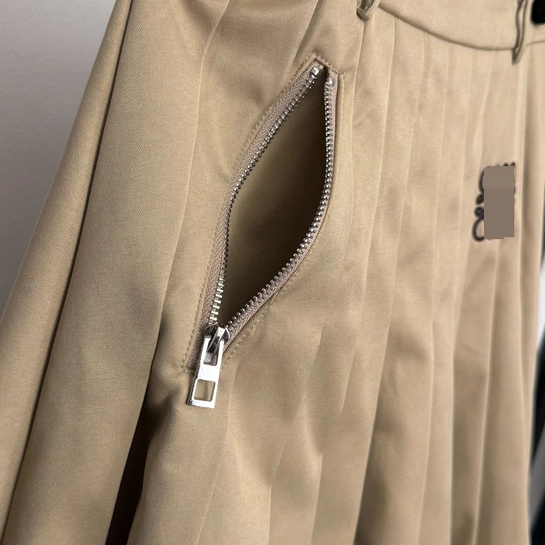 Chloé Woody Jacket Beige Leather-Trimmed Outerwear - 12