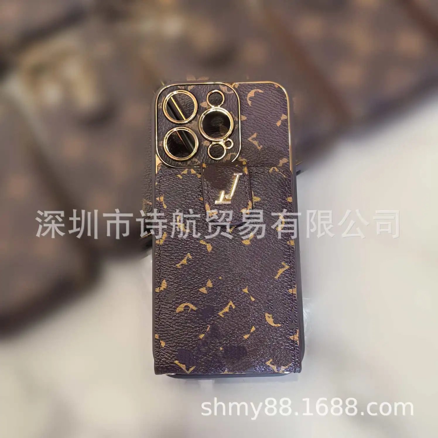 Unbranded Phone Cases Monogram-Print Card Holder image 2