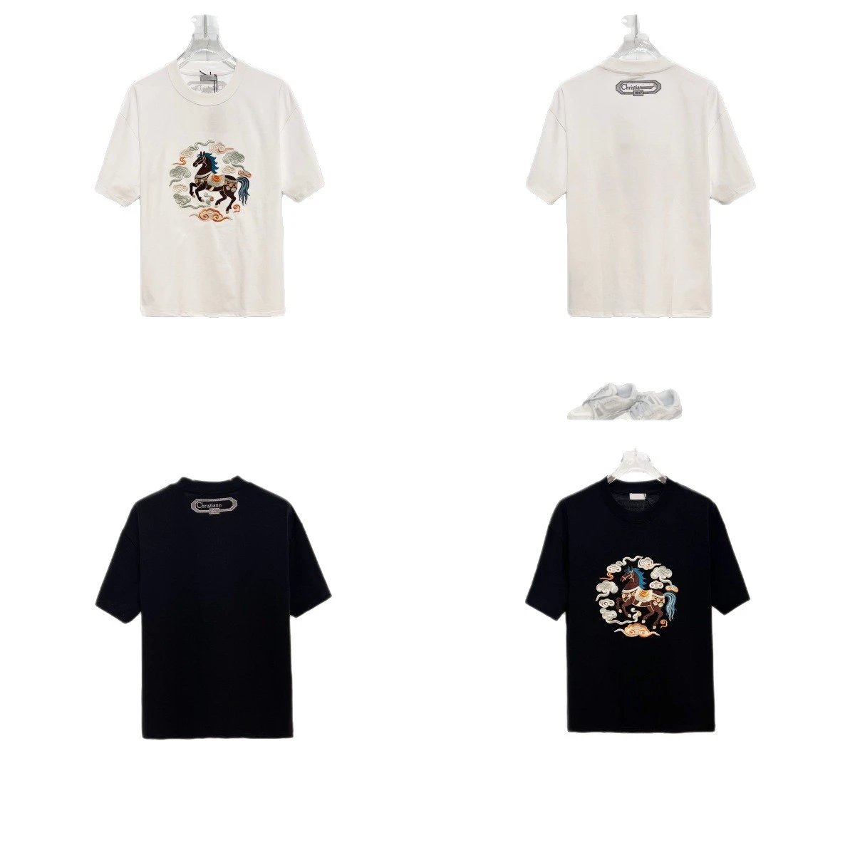 Dior T-Shirts Horse Embroidery image 5