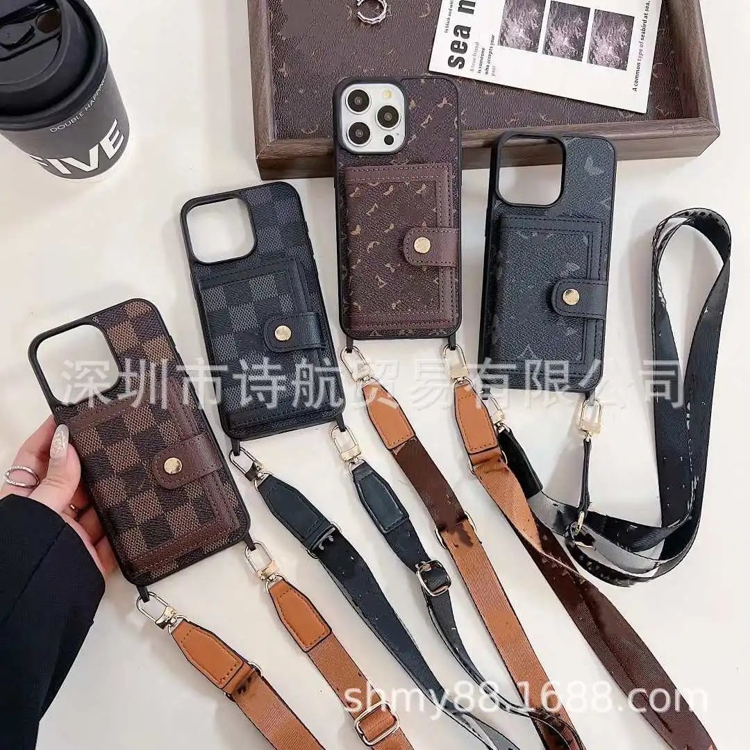 Unbranded Phone Cases Crossbody Strap Wallet Case image 1