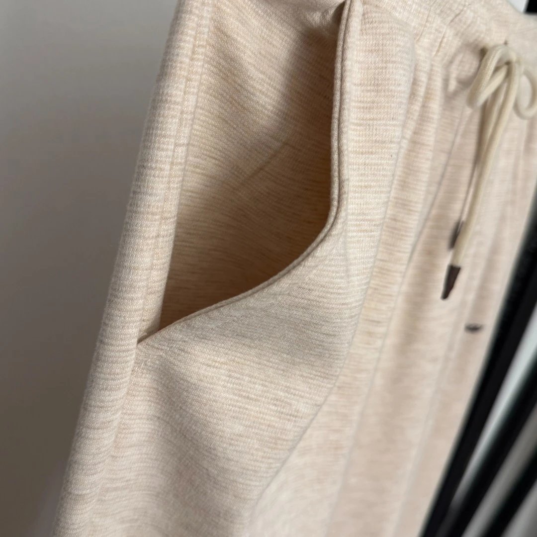 GRA Beige Ribbed Zip-Up Tracksuit Set - 11