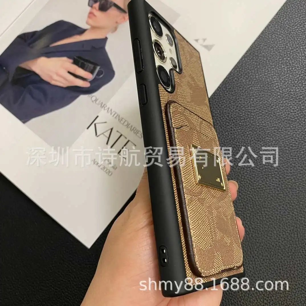 Coach Signature Canvas Cardholder Phone Case Beige Phone-Case - 7