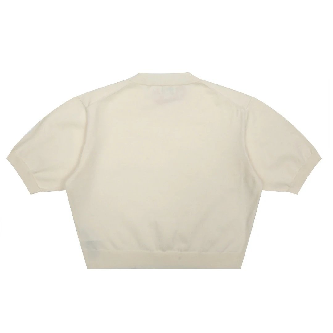Kenzo Flower Embroidered Pink Cropped Knit Sweater - 4