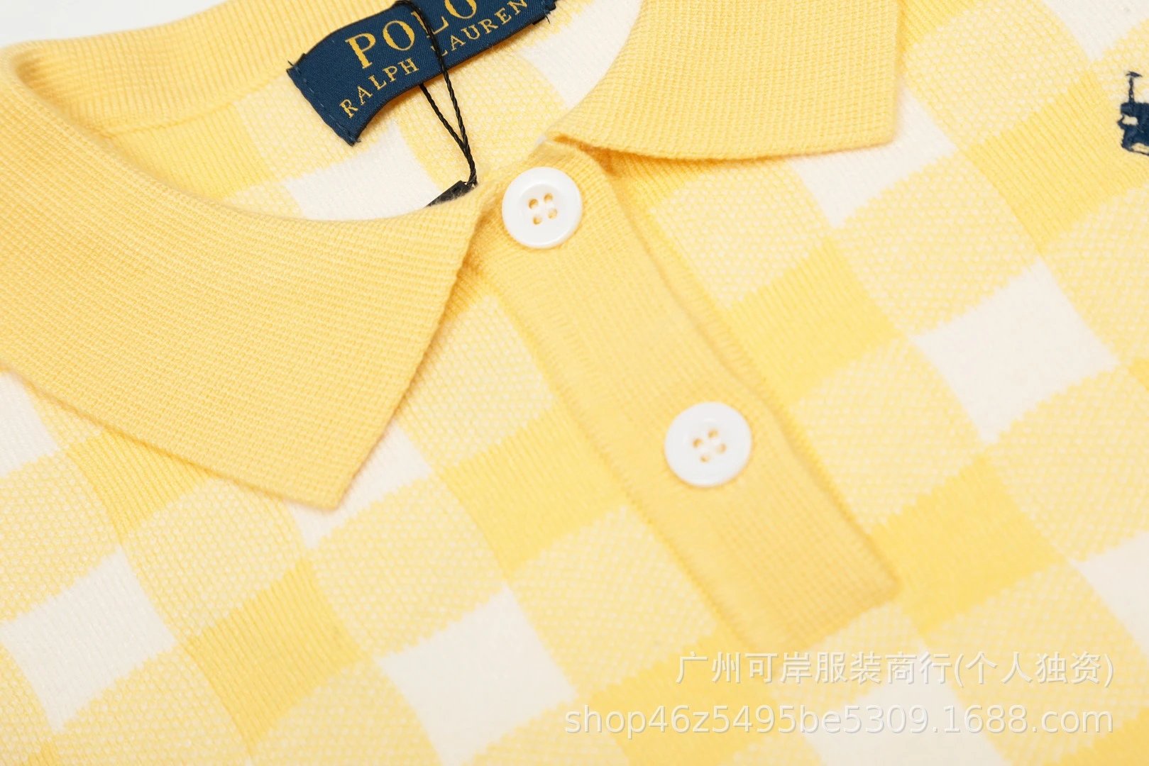 Polo Ralph Lauren Gingham Knit Polo Mint Green - 22