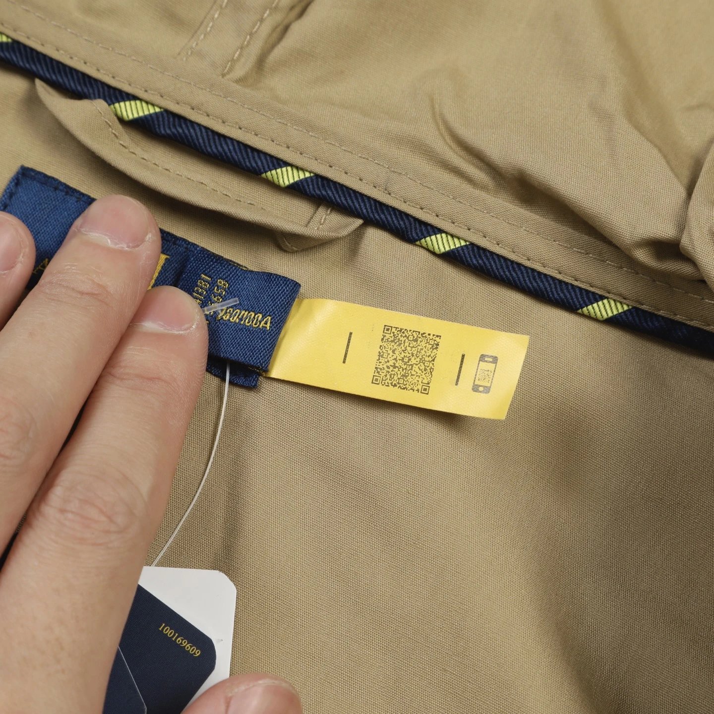 Polo Ralph Lauren Windbreaker Beige Hooded Jacket - 12