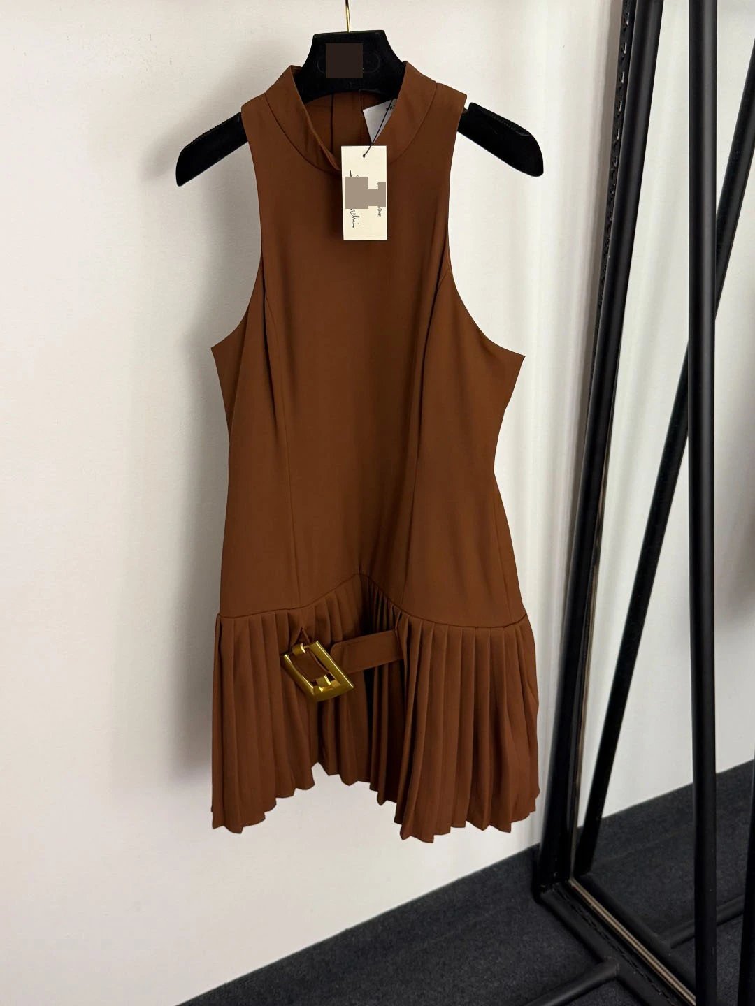 Saint Tears Pleated Hem Sleeveless Dress Black - 4
